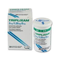 Triplixam Indapamide Amlodipine 5mg/1.25mg/5mg Servier (Lọ/30v) 