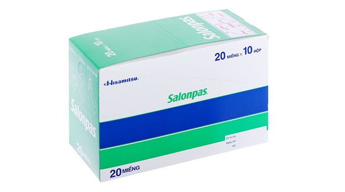 Salonpas dán giảm đau kháng viêm Hisamitsu (H/10h/20miếng)