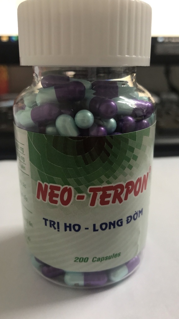 Neo Terpon Trị ho long đờm NIC (Lọ/200v)