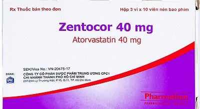 Zentocor Atorvastatin 40mg Pharmathen (H/30v) Date 10/2025