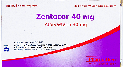 Zentocor Atorvastatin 40mg Pharmathen (H/30v) Date 12/2025