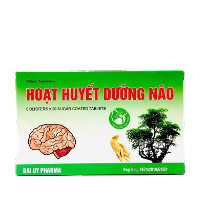 Hoạt Huyết Dưỡng Não Bao Đường Đại Uy (H/100v)