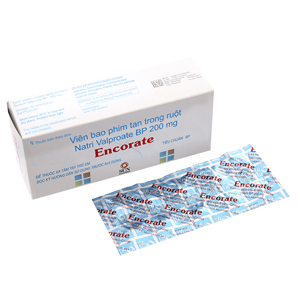 Encorate Valproate 200mg Sunpharma Ấn Độ (H/100v) Date 12/2026