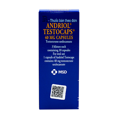 Andriol Testocaps 40mg MSD (H/30v)