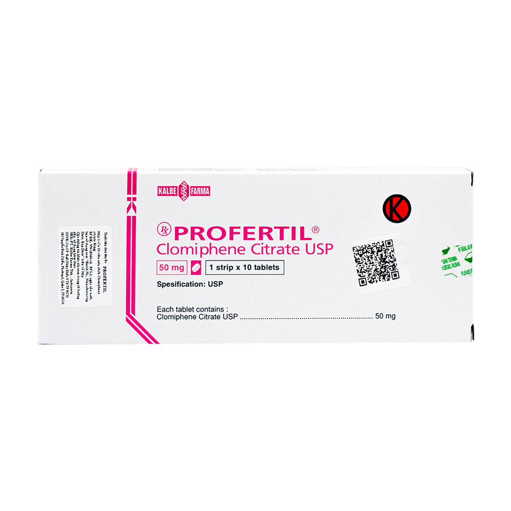 Profertil Clomiphene 50mg Kalbe (H/10v) date 2/2025