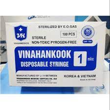 Bơm Tiêm 1ml/cc Vinahankook (H/100c)