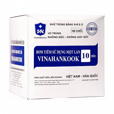 Bơm Tiêm 10ml/cc Vinahankook (H/100 cái)