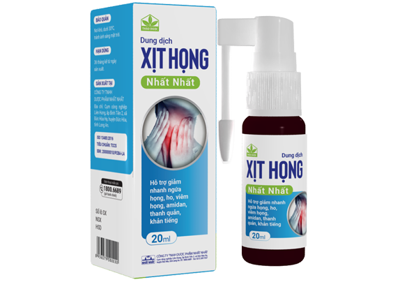 Xịt họng NL Nhất Nhất (Lọ/20 ml) Xanh dương