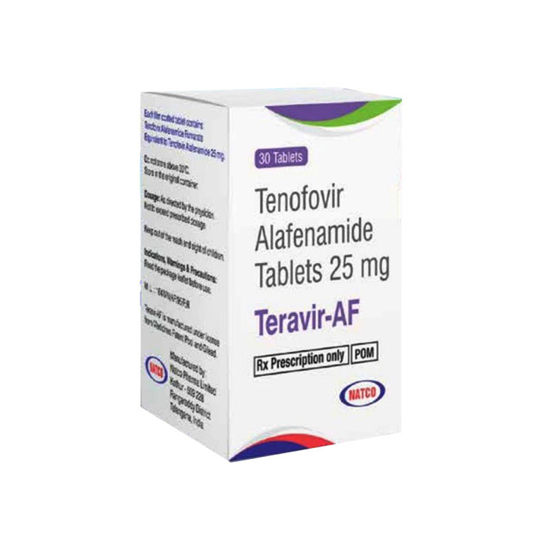 Teravir AF Tenofovir Alafenamide 25mg Ấn Độ (H/1lọ/30v)