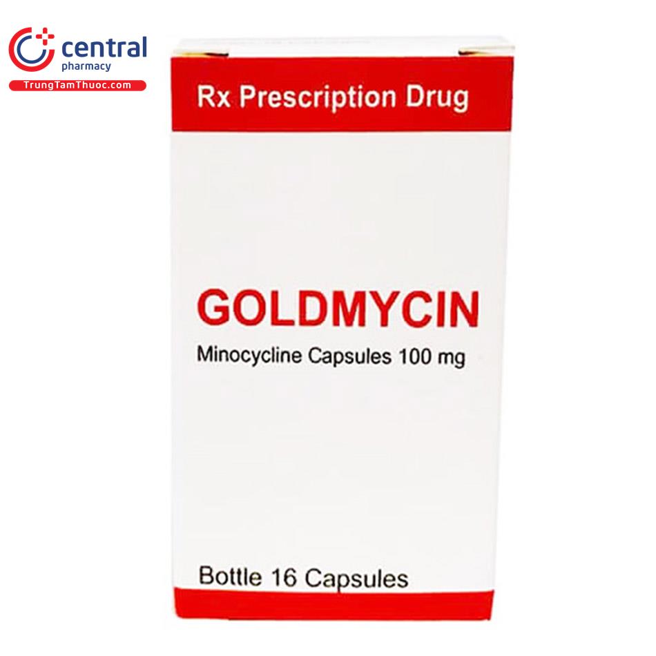 Goldmycin Minocycline 100mg (H/16v)
