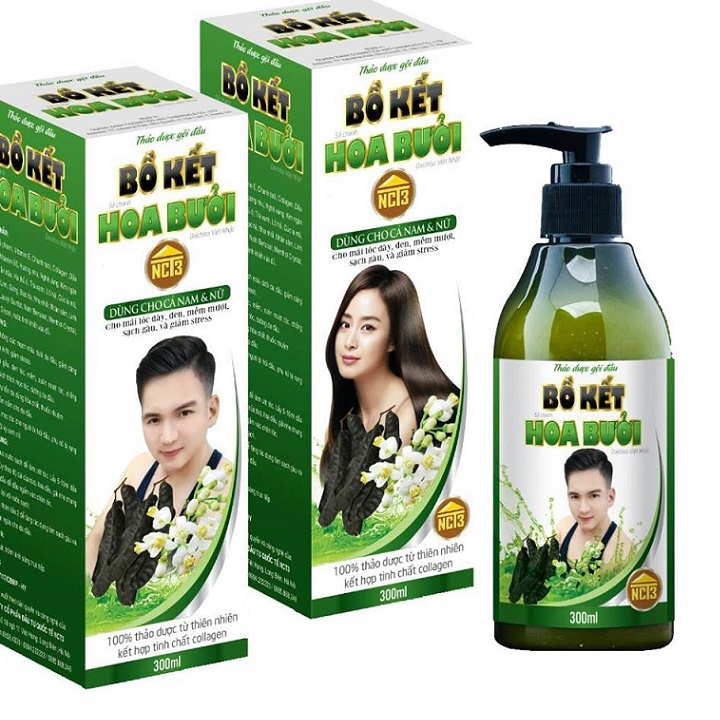 Dầu Gội Bồ Kết Hoa Bưởi (Lọ/300ml)