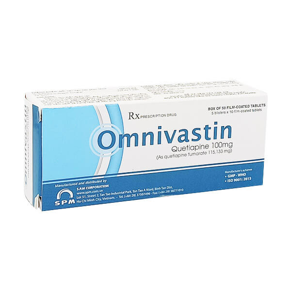 Omnivastin quetapin 100mg SPM (H/50v)