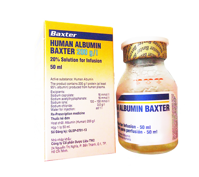 Human Albumin 200g/50ml Baxter (Lọ/50ml)  