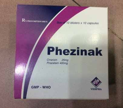  Phezinak piracetam/cinnarizin Vidipha (H/100v)