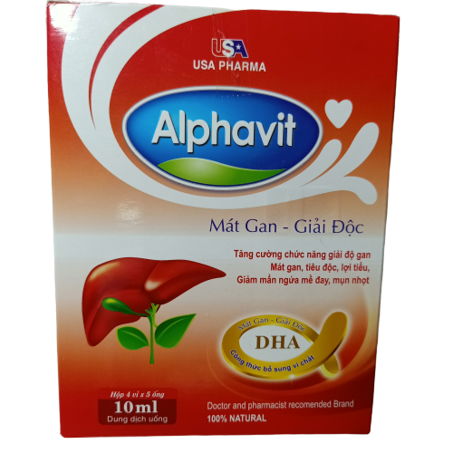 Alphavit Mát Gan Giải Độc USA Pharma (H/20o/10ml)