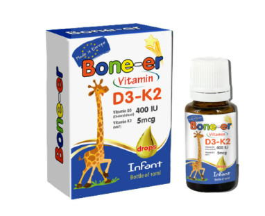 Bone er Vitamin D3 K2 Infant GHpharma (Lọ/10ml)