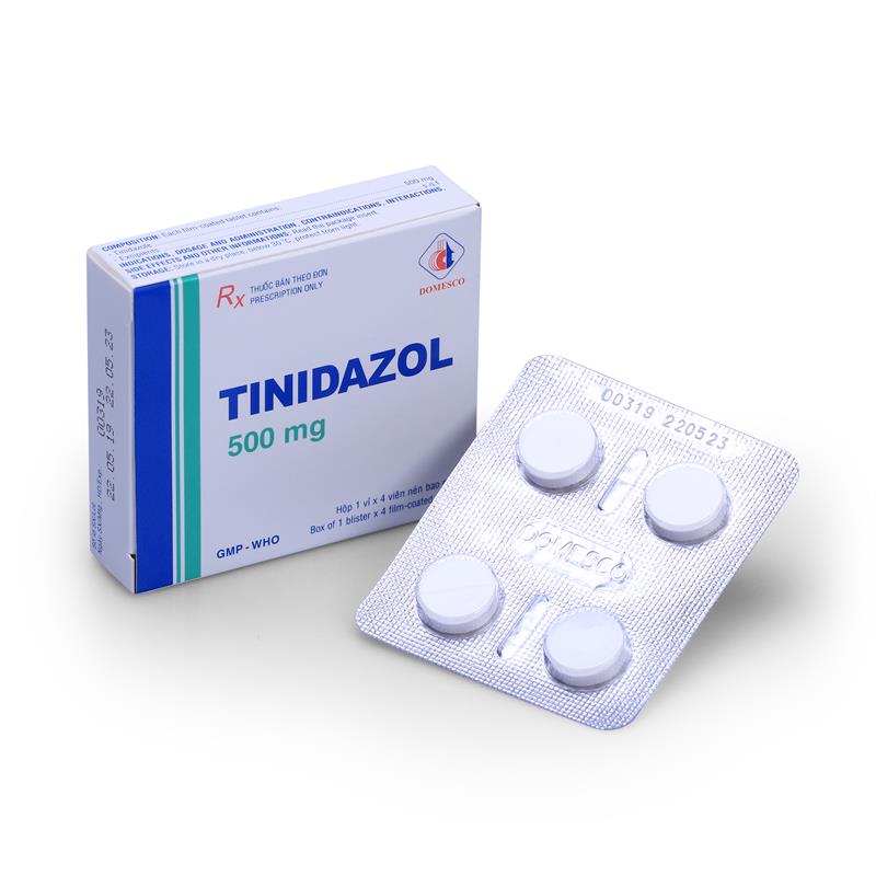 Tinidazol 500mg Domesco (H/4v)