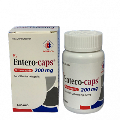 Entero Caps Nifuroxazide 200mg Đồng Tháp (Lọ/100v)