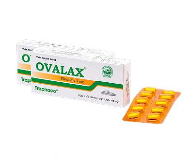 Ovalax Bisacodyl 5mg Traphaco (H/10v) bé Date 10/2027