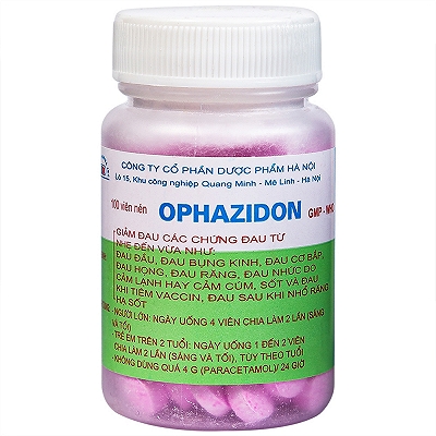 Ophazidon paracetamol 250mg Hà Nội (Cọc/10Lọ/100v)