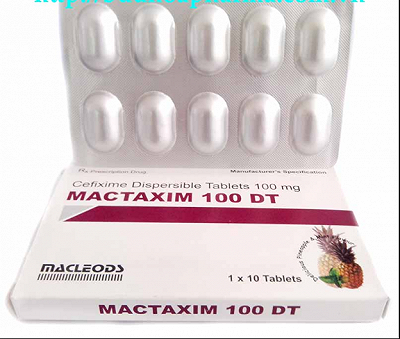 Mactaxim 100 DT Cefixim 100mg  Ấn Độ (H/10v) Date 12/2026