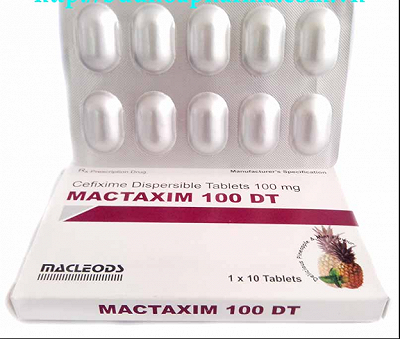 Mactaxim 100 DT Cefixim 100mg  Ấn Độ (H/10v) date 09/2026