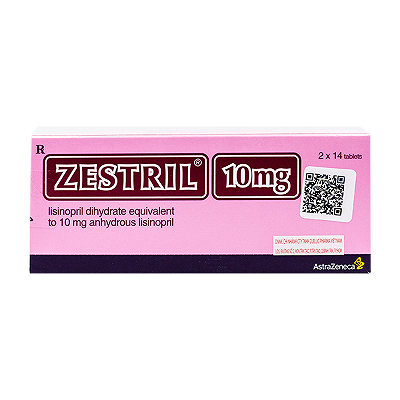  Zestril lisinopril 10mg Astrazenca (H/28v) date 12/2027