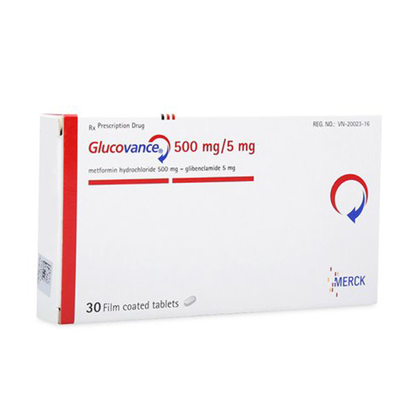  Glucovance 500mg/5mg Merck (H/30v)