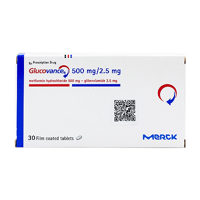 Glucovance 500mg/2.5mg Merck (H/30v)