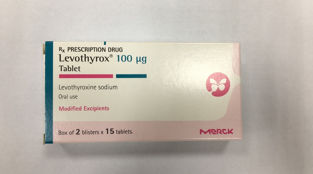 Levothyrox Levothyroxine 100mcg Merck (H/30v)