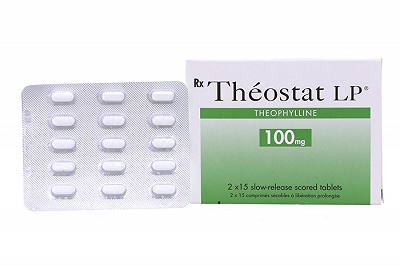 Theostat LP Theophylline 100mg Pierre Fabre France (H/30v)