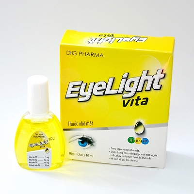 Eyelight Vita Yellow nhỏ mắt DHG Hậu Giang (vàng) (Lọ/10ml) date 10/2027