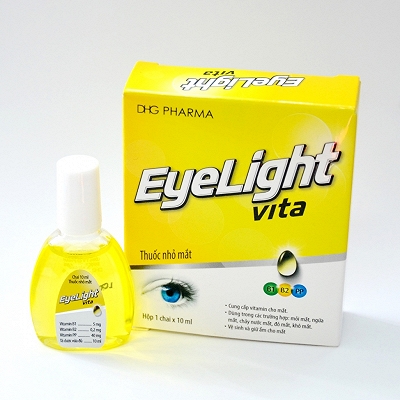 Eyelight Vita Yellow nhỏ mắt DHG Hậu Giang (vàng) (Lọ/10ml)