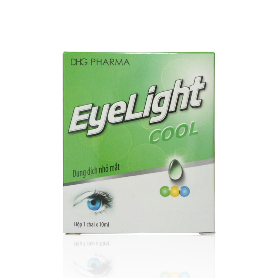 Eyelight Cool nhỏ mắt DHG Hậu Giang (xanh) (Lọ/10ml) date 11/2027