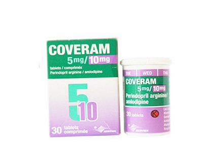 Coveram 5mg/10mg Servier (Lọ/30v)