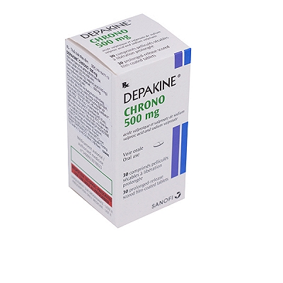 Depakine Chrono 500mg Sanofi (H/1lọ/30v)