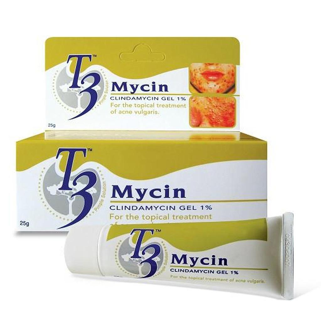 T3 Mycin Clindamycin 1% Hoe Malaysia (Tuýp/25g)