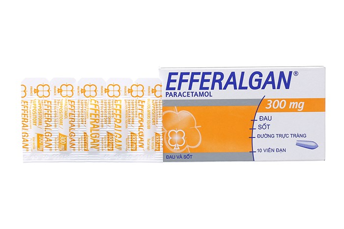 Efferalgan 300mg viên đặt Pháp (H/10v) 