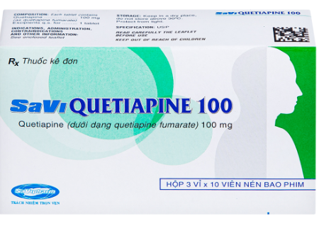 Savi Quetiapine 100mg Savipharm (H/30v)