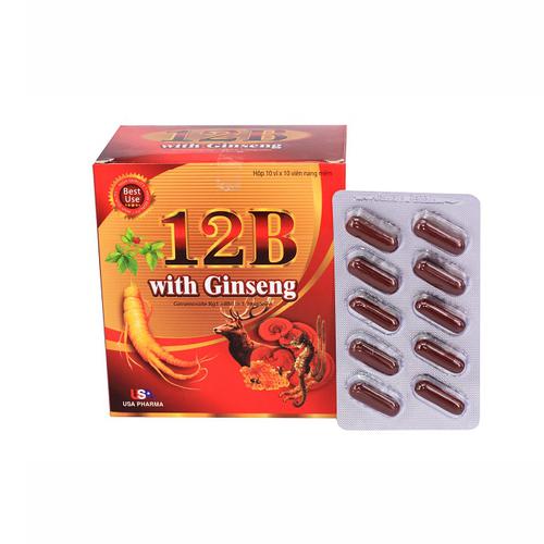 Vitamin 12B With Gingseng Usa Pharma (H/100v)