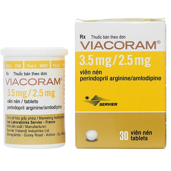 Viacoram 3.5mg/2.5mg Servier (Lọ/30v)