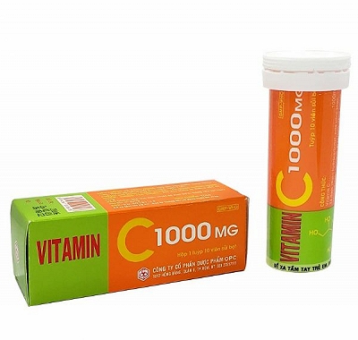 Vitamin C 1000mg OPC (Tuýp/10v) date 09/2024