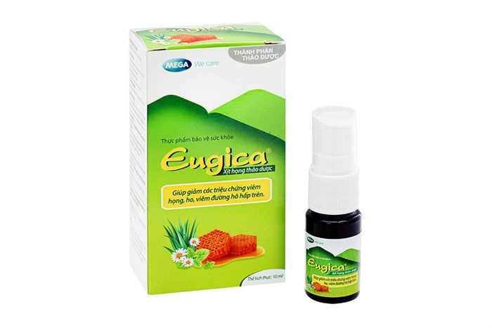 Xịt Họng Thảo Dược Eugica Mega (Lọ/10ml)