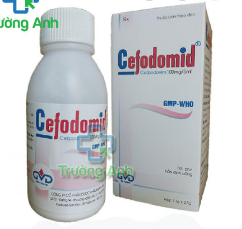 Cefodomid Cefpodoxim 100mg/5ml Minh Dân (Lọ/27g) Date 03/2026