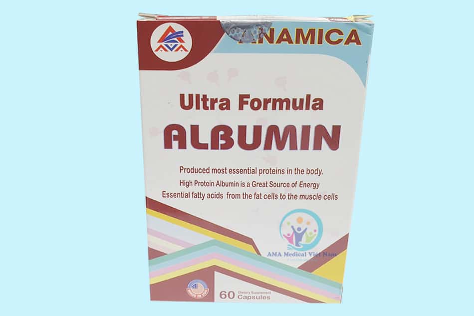 Ultra Formula Albumin 250mg Anamica Mỹ (H/60v) 