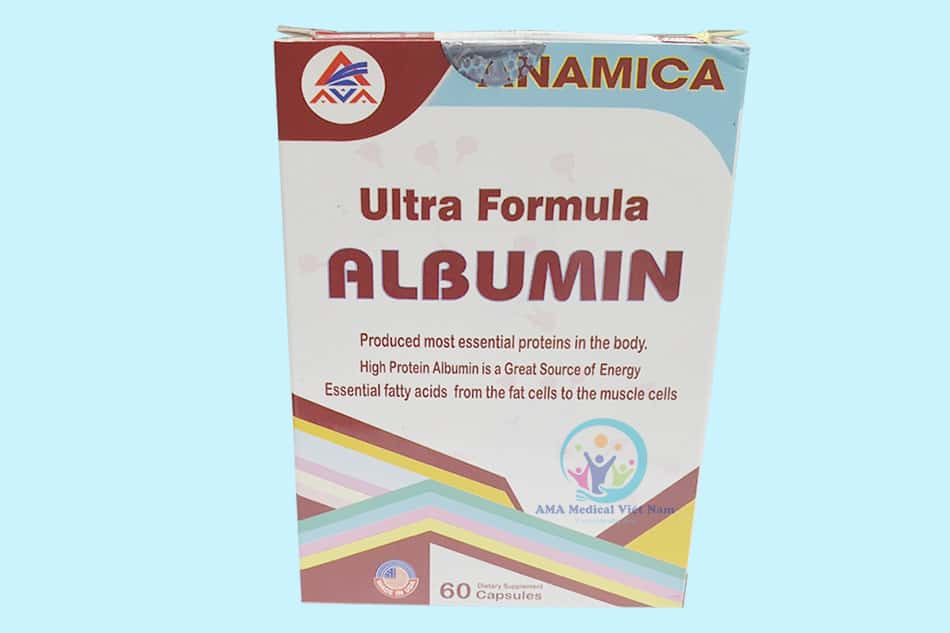 Ultra Formula Albumin 250mg Anamica Mỹ (H/60v) Date 04/2026