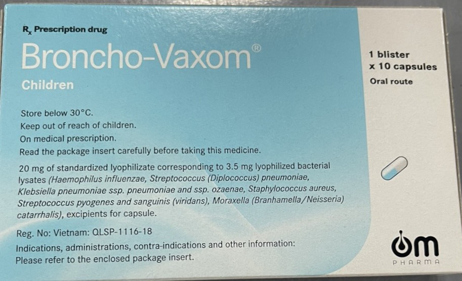 Broncho Vaxom TE 3.5mg Tăng Đề Kháng Om Pharma (H/10v)