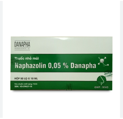 Naphazolin 0.05% Nhỏ Mũi Đà Nẵng (H/50lọ/10ml)