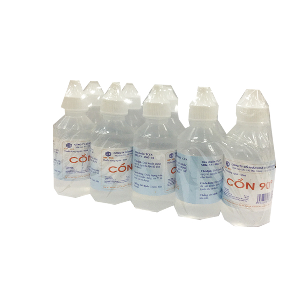 Cồn 90 Hóa Dược (Cọc/10lọ/50ml )