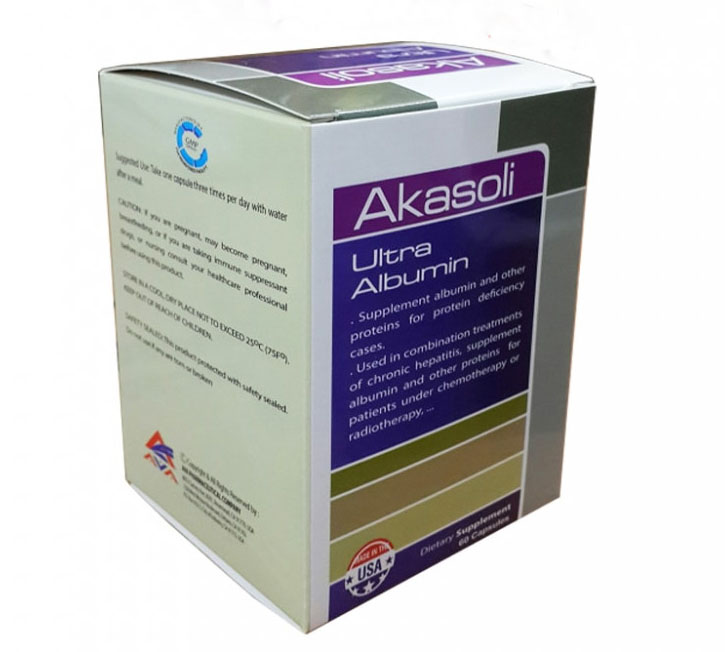 Akasoli Ultra Albumin USA (Lọ/60v) Date 10/2026